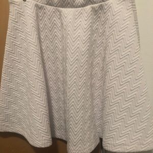White chevron skirt